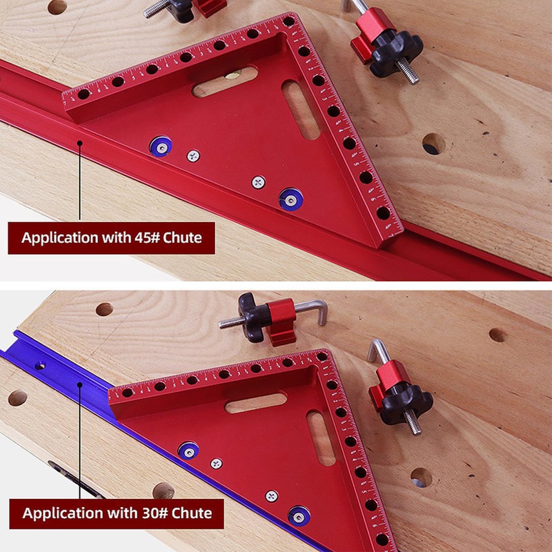 Right Angle Clamp Positioning Square 45° 90° Aluminium Alloy Clear