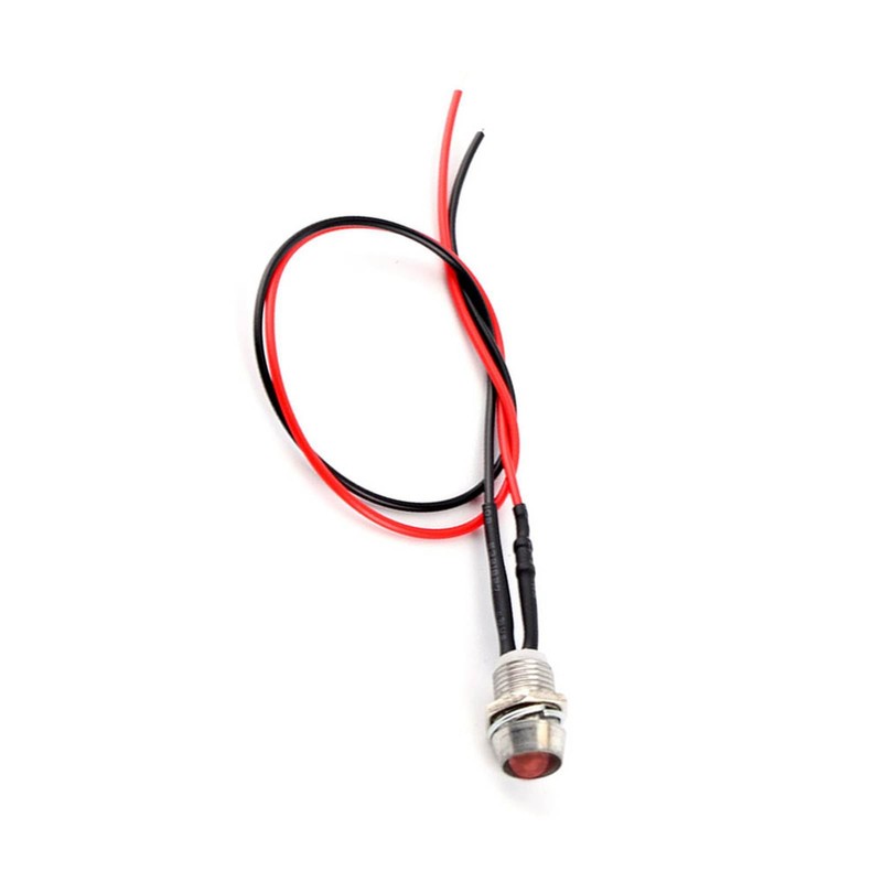 Kodrily 12V LED Indicator Light, 4Pcs Indicator Lamp, Panel Hole