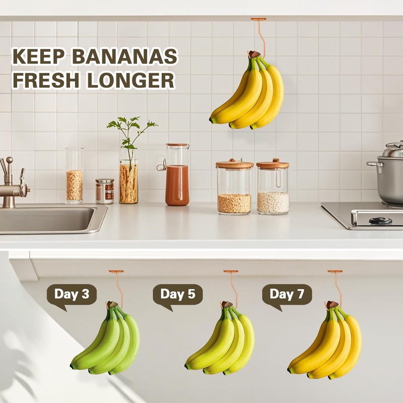 Ticway Banana Hanger Hook – Space Saving Banana Holder Hanger