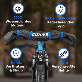 COICER Bicycle Cover Waterproof 210T Oxford Fabric High-Quality Bicycle Garage Tarpaulin Waterproof Bicycle Protective Cover with Bag (Blue 1 Pack)