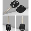 2 Button Car Remote Key Shell Replacement for To-yo-ta Avensis