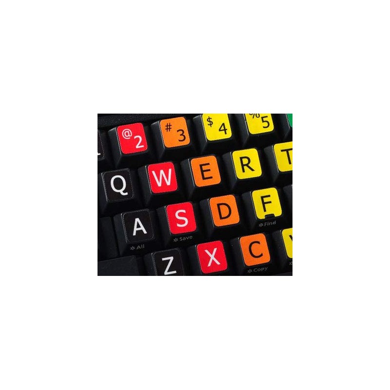 NEW LEARNING LARGE LETTERING COLORED UPPER CASE ENGLISH US DECALS