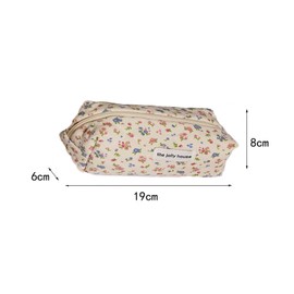 Qiwenr Pencil case with Pencil case, Pencil case with, The Cartoon Bag is Small and Cute and can be Used as a Toy Bag, Key Bag, Money Bag (Beige)