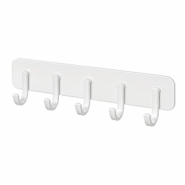 Magnetic Refrigerator Hook Rack with 5 Hanging Hooks, No-Drill Heavy Duty Organizer for Kitchen, Laundry Room & Metal Surfaces