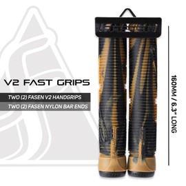 Fasen Fast Scooter Grips - Gum/Black