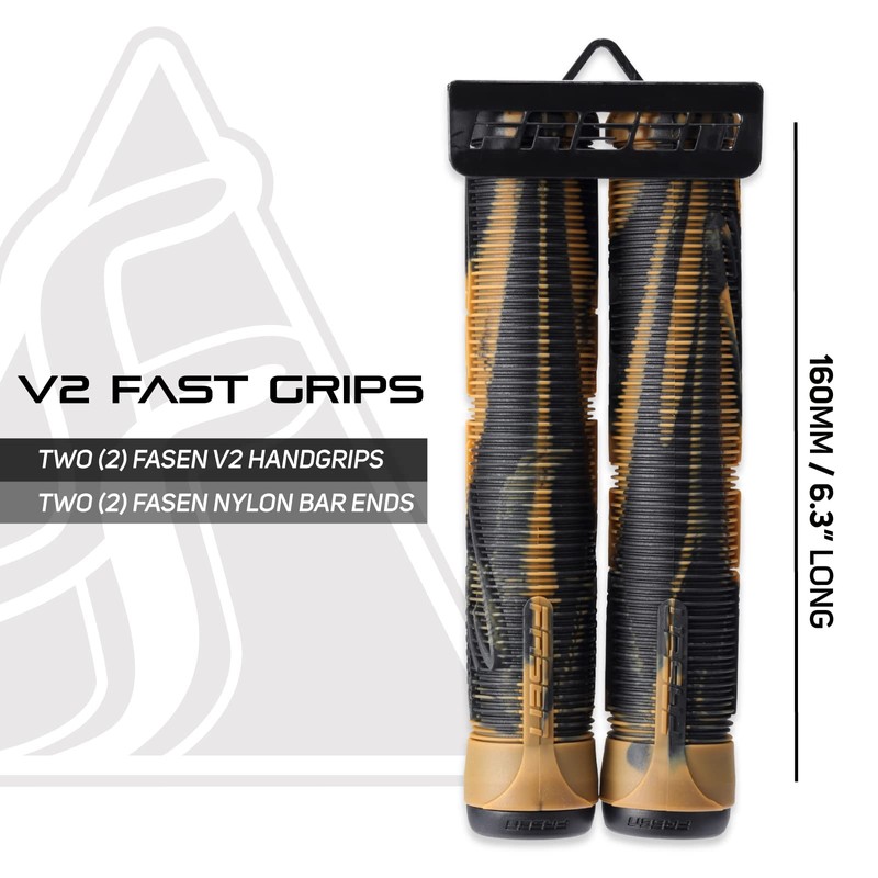 Fasen Fast Scooter Grips - Gum/Black