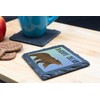 Daddy Bear Slate Coaster – Cute and Rustic Bear-Themed Drink