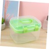 Mikinona Cosmetics Storage Box Portable Double Layer Plastic Organizer for