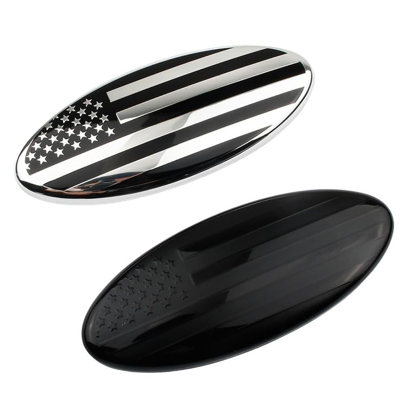 2 Pack Compatible for 2004-2014 F150 Front Grille Rear Tailgate