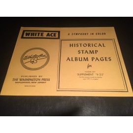 White Ace Stamp Album Supplement Pages - Vatican City Singles V-22 - 1971