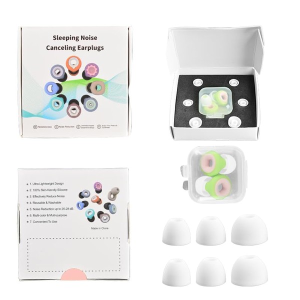 1 Box Sleeping Noise Canceling Earplugs, Protection for Focus, Travel,