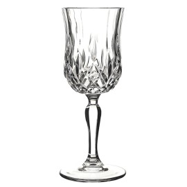 World Gifts Elegant and Modern RCR Opera Crystal Glassware - Set of 6 Wine Glasses, 6 oz