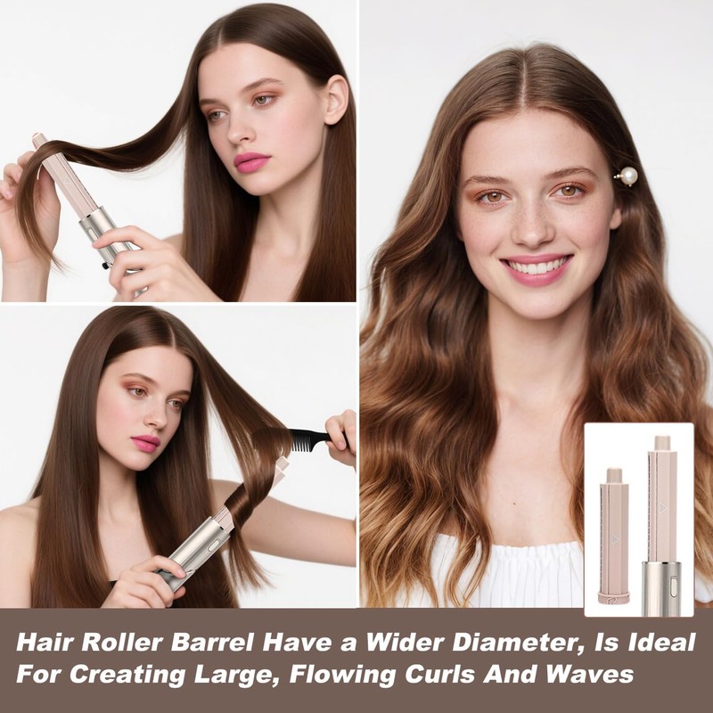2 PCS Hair Curling Barrel Attachments: Curling Barrels Styler Compatible