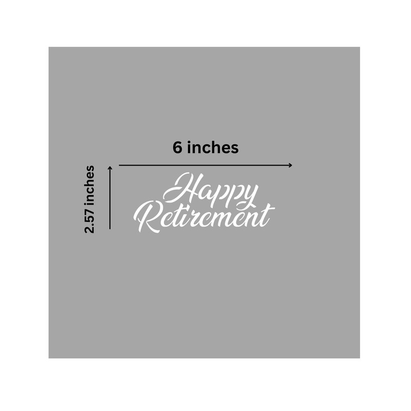 Happy Retirement Stencil - Retirement Cookie Stencil - Happy Retirement