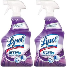 Lysol Mold and Mildew Remover, 2 Pack Bathroom Cleaner Spray, Whitens and Removes Soap Scum and Stains on Tiles, Grout, Bathtubs, Toilets, Sinks, 32 oz. Each