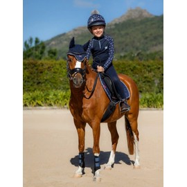 LeMieux Mini Jump Suede Square Saddle Pads for Ponies - Breathable & Soft - Bamboo Lining - Saddle Pads for Horses - Equestrian Riding Equipment and Accessories - Wisteria