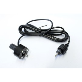 Set of 3 LED source stone lighting, warm white, 12 V AC, replacement lighting for fountains and water features, without power supply, 2 m cable, double pin standard plug, including 1/2 inch and 3/4