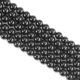 Beads for Jewelry Making,6mm Round Crystal Beads,60pcs Black Obsidian Crystal Beads for Jewellery Making,Gemstone Beads,Stone Beads,Jewellery Making Beads