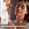 Niacinamide 10% + Zinc 1% Serum, Gesichtsserum für Öl Kontrolle