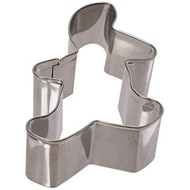 Fox Run Gingerbread Boy Cookie Cutter, 3-Inch, Stainless Steel