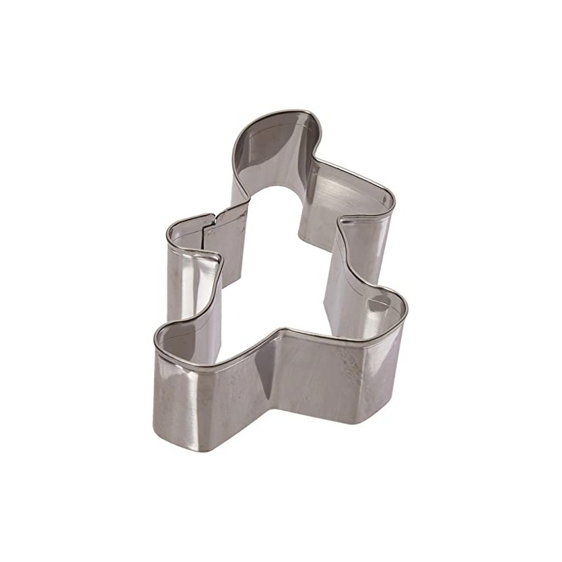 Fox Run Gingerbread Boy Cookie Cutter, 3-Inch, Stainless Steel