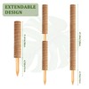 4 Pack 47 Inch Moss Pole, Stackable Moss Poles for