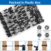 smseace 260pcs 1/8" x 3/8" Black Pop Rivets with 304