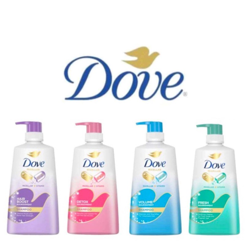[BUNDLE OF 2PCS] DOVE SHAMPOO 650ML - DOUBLE DEAL PACK
