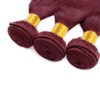 Vinmdonm 99J Human Hair Bundles Wine Red Straight 3 Bundles