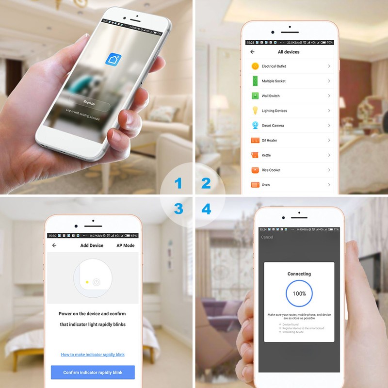 10A WiFi Smart Socket APP Control Bluetooth Transfer Outlet Wireless