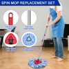 JEHONN Spin Mop Replacement Heads, Base, Handle for O-Cedar EasyWring