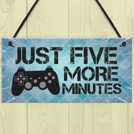 RED OCEAN Funny Gamer Gift For Son Gaming Sign Hanging Man Cave Sign Fan Gift