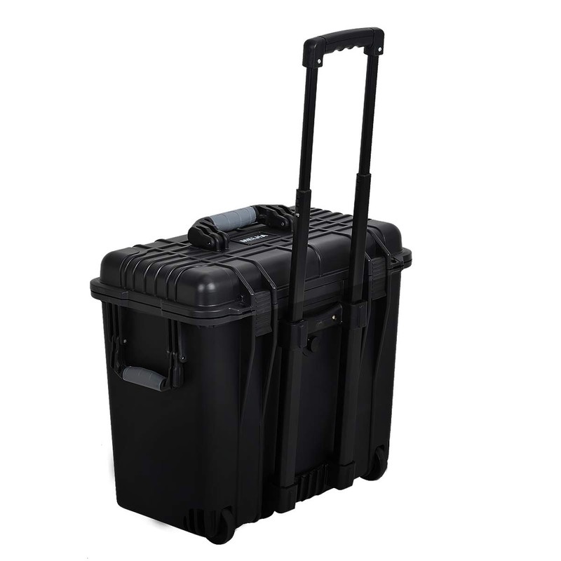 MEIJIA Waterproof Portable Equipment Hard Case With Retractable Pull Handle