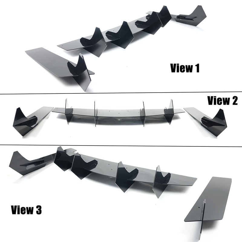 skkyoro Rear Bumper Diffuser for Ford Mustang 2015-2023 V2 Style