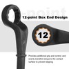 HARFINGTON Offset Box End Tubular Handle Wrench 1-7/8" CR-V 12
