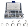 120PCS Retaining Rings 304 Stainless Steel 10 Sizes E Clip