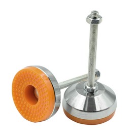 LC LICTOP 2PCS M8 X 100mm Non-Skid Adjustable Leveling Feet Heavy Duty 660 LB Capacity Leveling Screw Leg 4.56" Adjustable Feet Leveler Foot for Furniture,Workbench,Machine,Mechanical Equipment