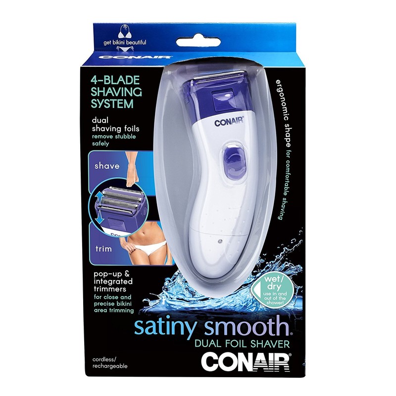 Conair Body and Facial Hair Removal for Women, Cordless Rechargeable