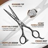 JASON Hair Cutting Scissors Shears - 6" Professional Ergonomic Black