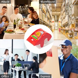 Packing Tape with Dispenser Clear Noiseless Packaging Tape for Shipping Moving Strong Sealing Adhesive Industrial Depot Tapes for Storage 1.96 inch x 33 Yards 1” Core 3 Pack