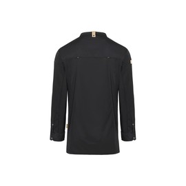 Karlowsky Green-Generation Chef's Jacket, Made from Sustainable Material, 72% GRS Certified Recycled Polyester / 28% Conventional Cotton, Black, Size 62