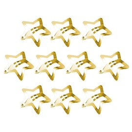 10Pcs Gold Star Hair Clips Metal Snap Hair Clips Hair Barrettes Hair Side Clamps Headdress Cute Hair Accessories for Women Star Clips