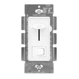 Maxxima LED Dimmer Electrical Light Switch - 3-Way/Single Pole Use, 600 Watt Max, LED and Incandescent Compatible for Dimmable Home Lighting Needs. Perfect for Living Room, Kitchen, and Bedroom