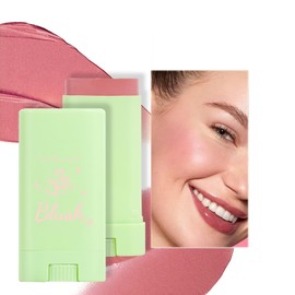 Cream Blush Blusher Stick for Cheek Make up, Creamy Soft Cream Blushes Contour, 3-in-1 Lip Cheek Eye Red Peach Pink Milk Blush, Weightless Long-Wearing Natural, Buildable Skin Tint