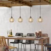 Battery Operated Hanging Pendant Lantern Lights, Outdoor Chandelier Light with