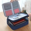 Certificate Storage Bag Oxford Document Bag Multi Layer Storage Pouch