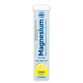 Applied Nutrition Solutions Magnesium Effervescent Tablets - 300mg Magnesium per Serving - 20 Effervescent Tablets, Zero Sugar, Supports Muscle Function & Reduces Tiredness - (Lemon)
