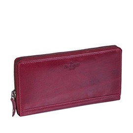 The Chesterfield Brand Bridget RFID Safe Leather Wallet Red, red