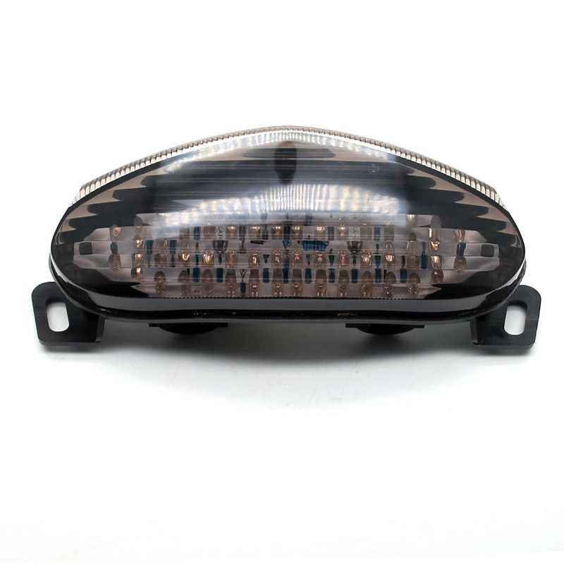MZS Motorcycle Tail Light Turn Signal LED Integrated Blinker Smoke