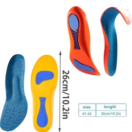 2 Stück Fersensporn Einlagen Schuhe, Fersensporn Einlagen Für Herren Damen, Einlegesohlen, Einlagen, Mit Leichtes Stützen Des Fußgewölbes, Für Die Meisten Schuhe Verwenden(M)